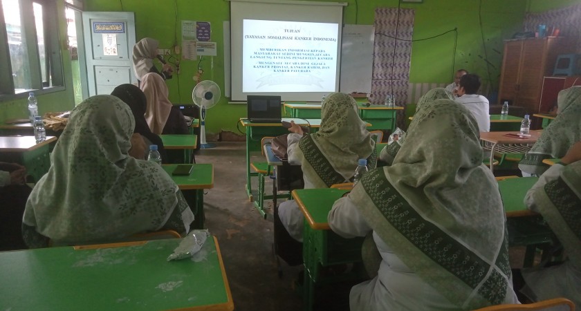 Kedatangan Yayasan Sosialisasi Kangker Indonesia
